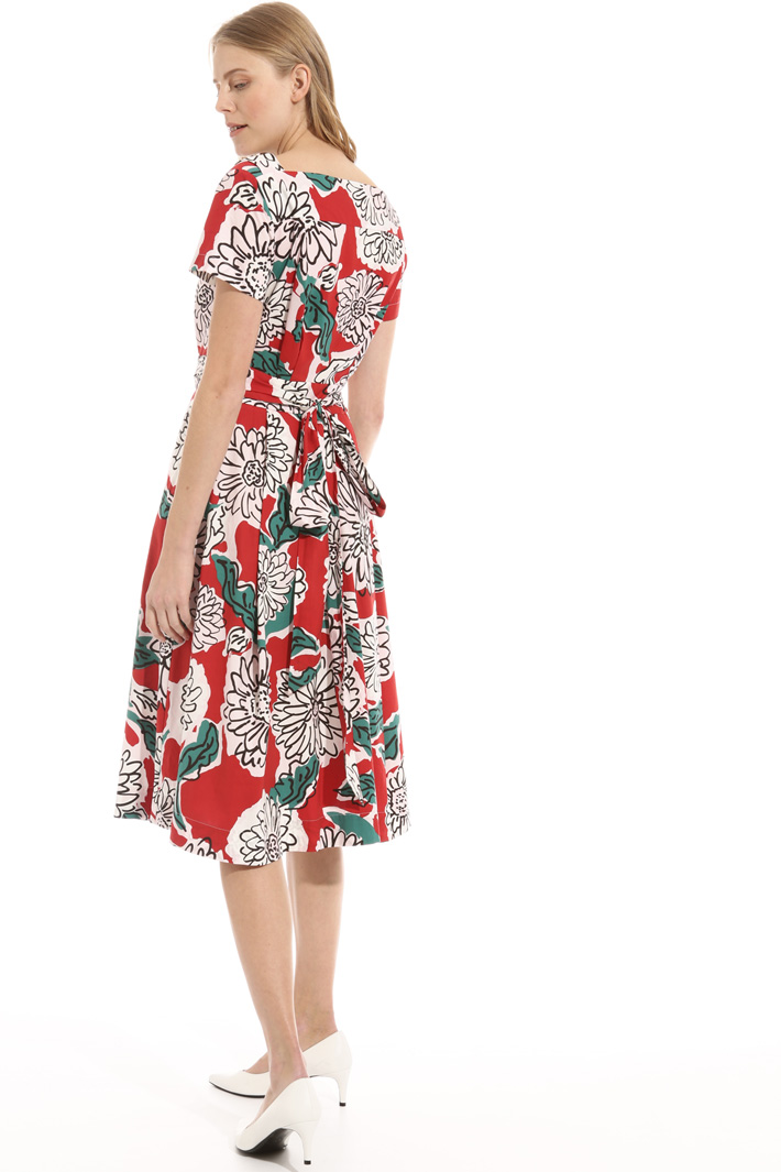 Wrap-up poplin dress Intrend Wrap-up poplin dress Intrend