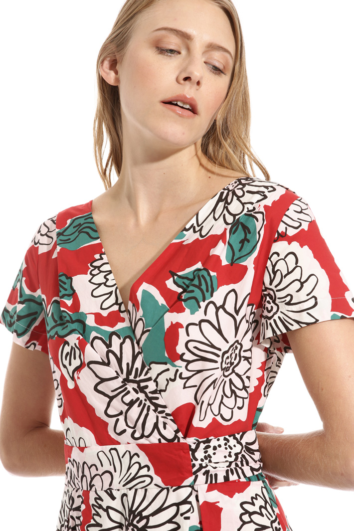 Wrap-up poplin dress Intrend Wrap-up poplin dress Intrend