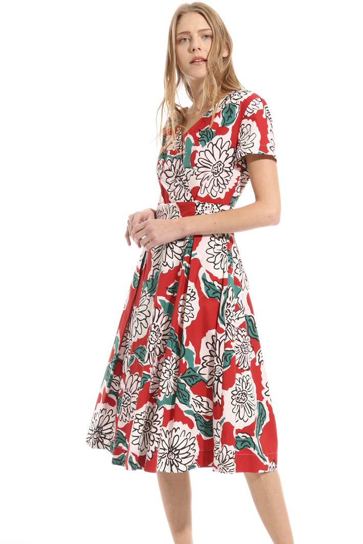 Wrap-up poplin dress Intrend Wrap-up poplin dress Intrend