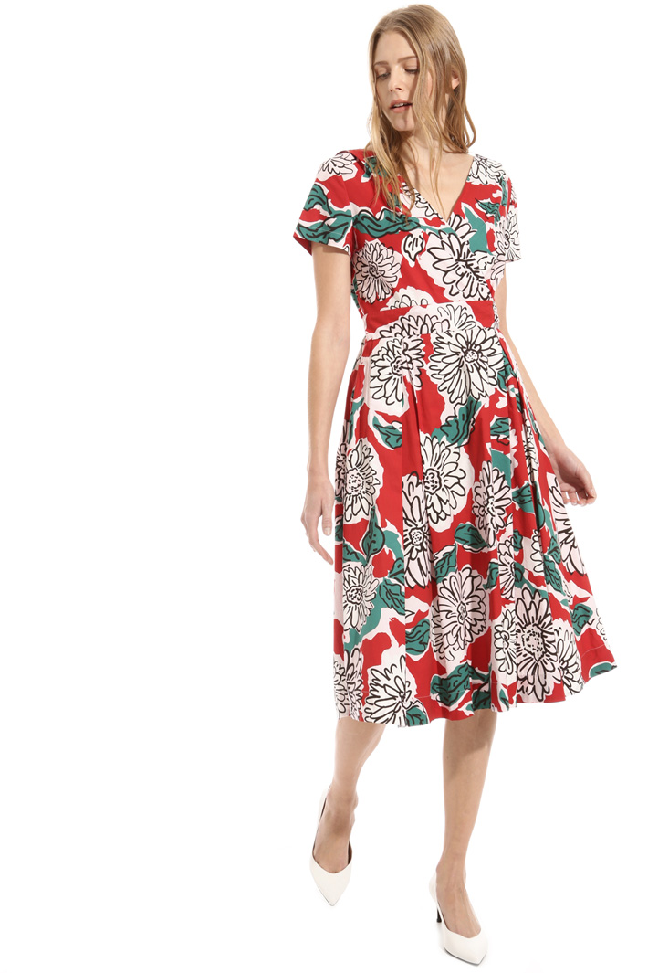 Wrap-up poplin dress Intrend Wrap-up poplin dress Intrend