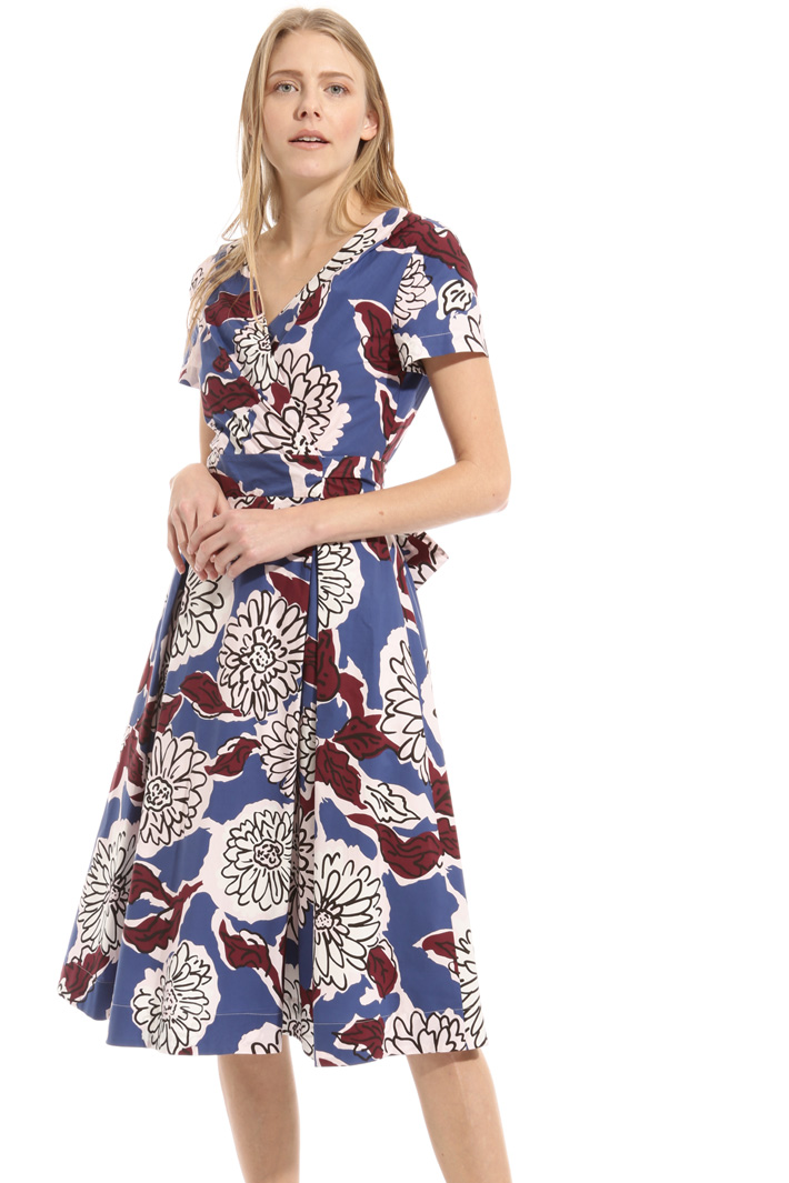 Wrap-up poplin dress Intrend Wrap-up poplin dress Intrend
