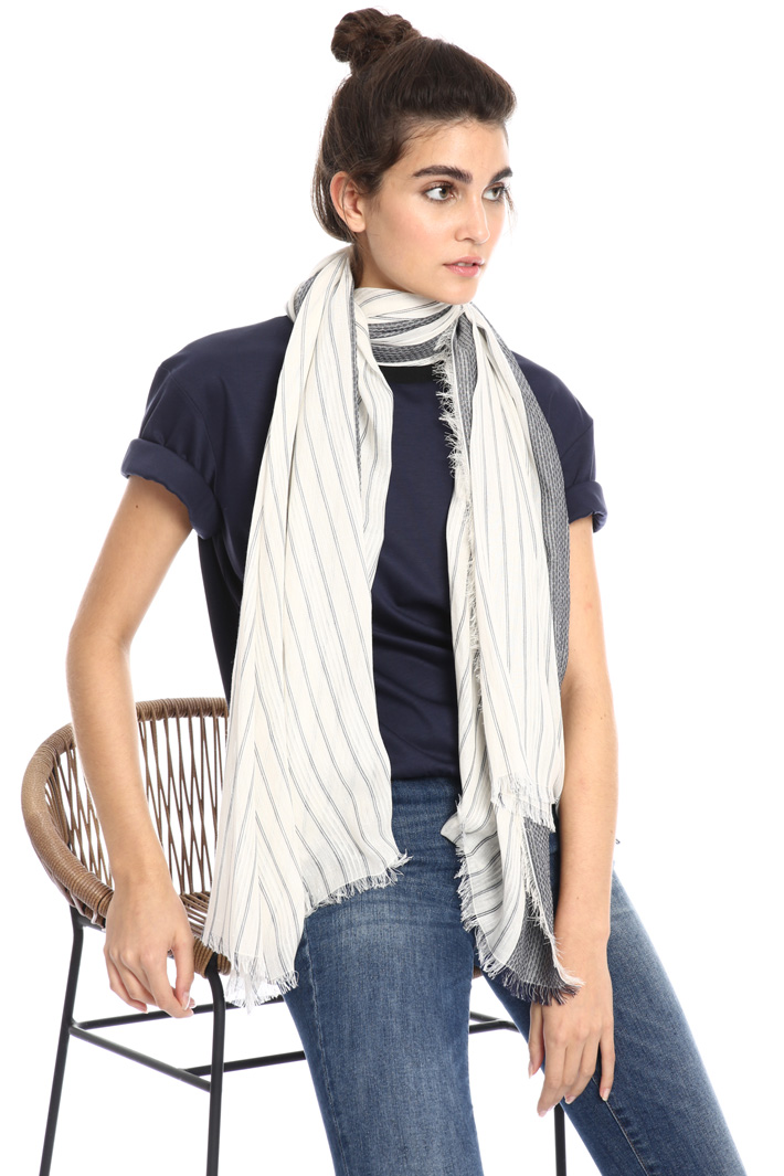 Cotton and linen stole Intrend Cotton and linen stole Intrend