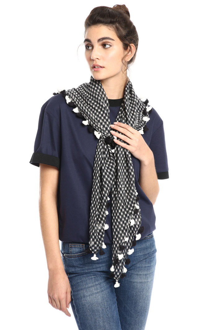 Scarf with tassels Intrend Scarf with tassels Intrend