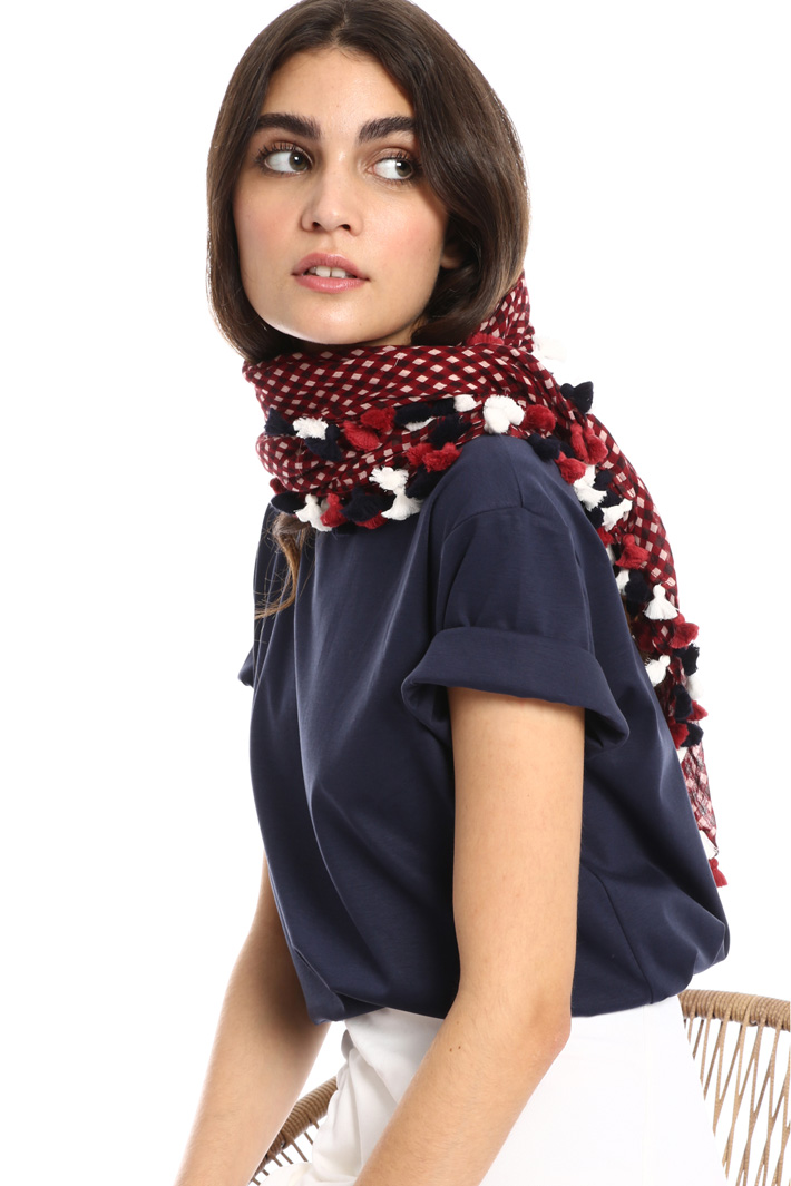 Scarf with tassels Intrend Scarf with tassels Intrend