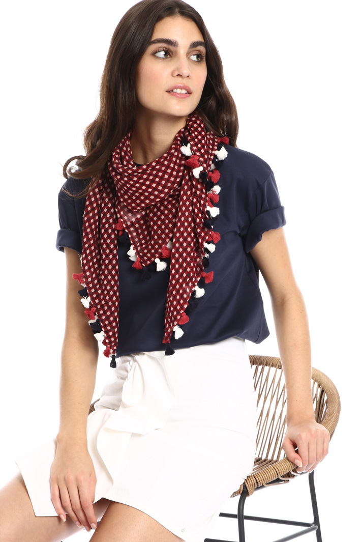 Scarf with tassels Intrend Scarf with tassels Intrend