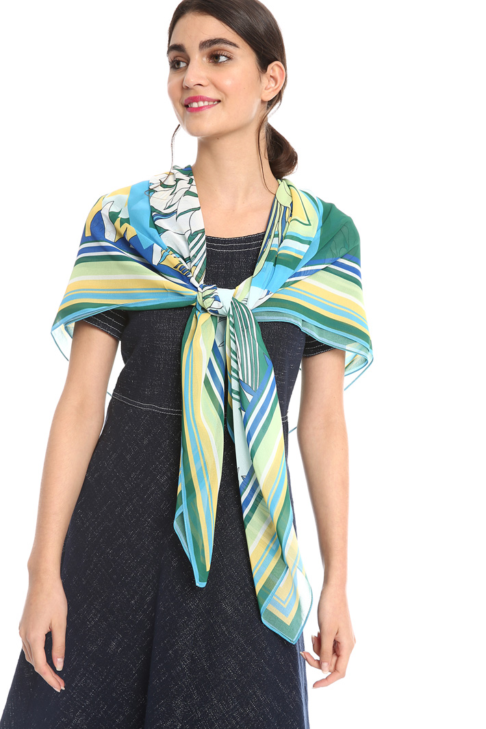 Printed georgette scarf Intrend Printed georgette scarf Intrend