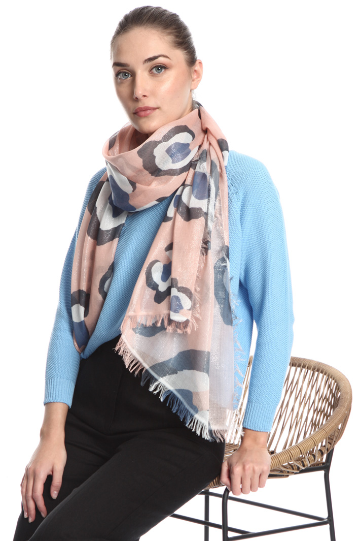 Fringed lurex scarf Intrend Fringed lurex scarf Intrend