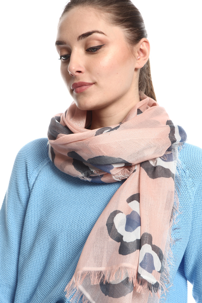 Fringed lurex scarf Intrend Fringed lurex scarf Intrend