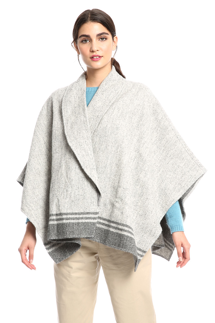 Alpaca and cotton poncho Intrend Alpaca and cotton poncho Intrend