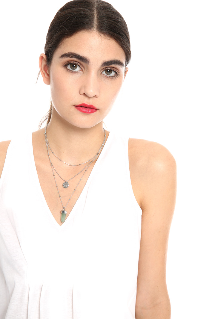 Necklace with crystal Intrend Necklace with crystal Intrend
