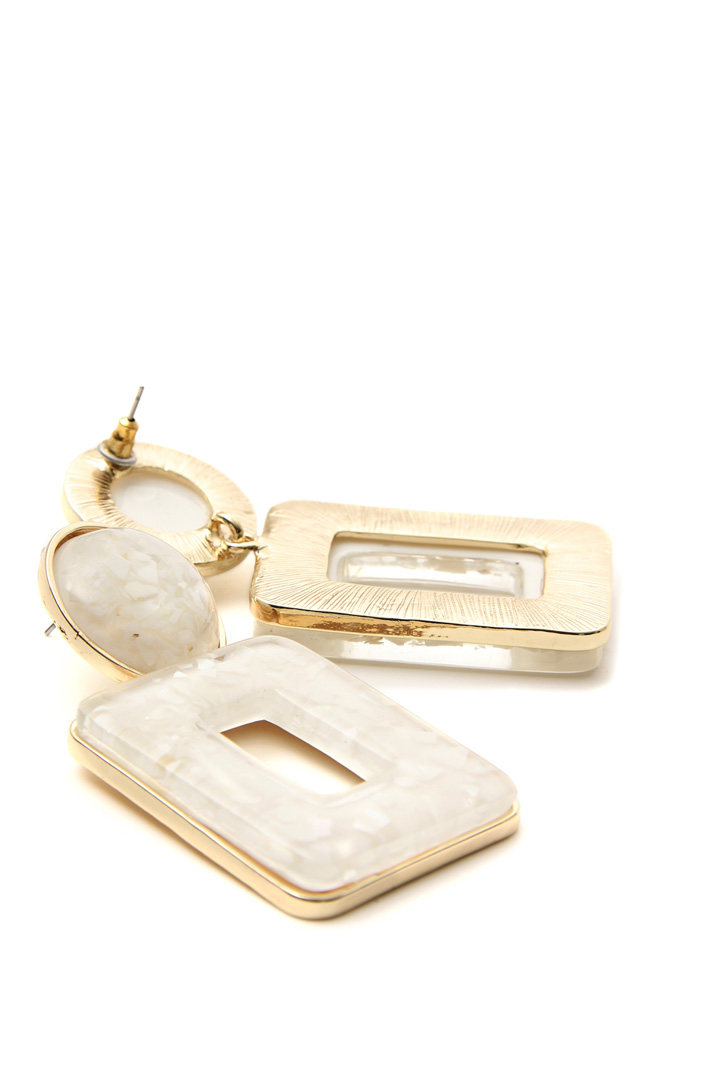 Metal and resin earrings Intrend Metal and resin earrings Intrend
