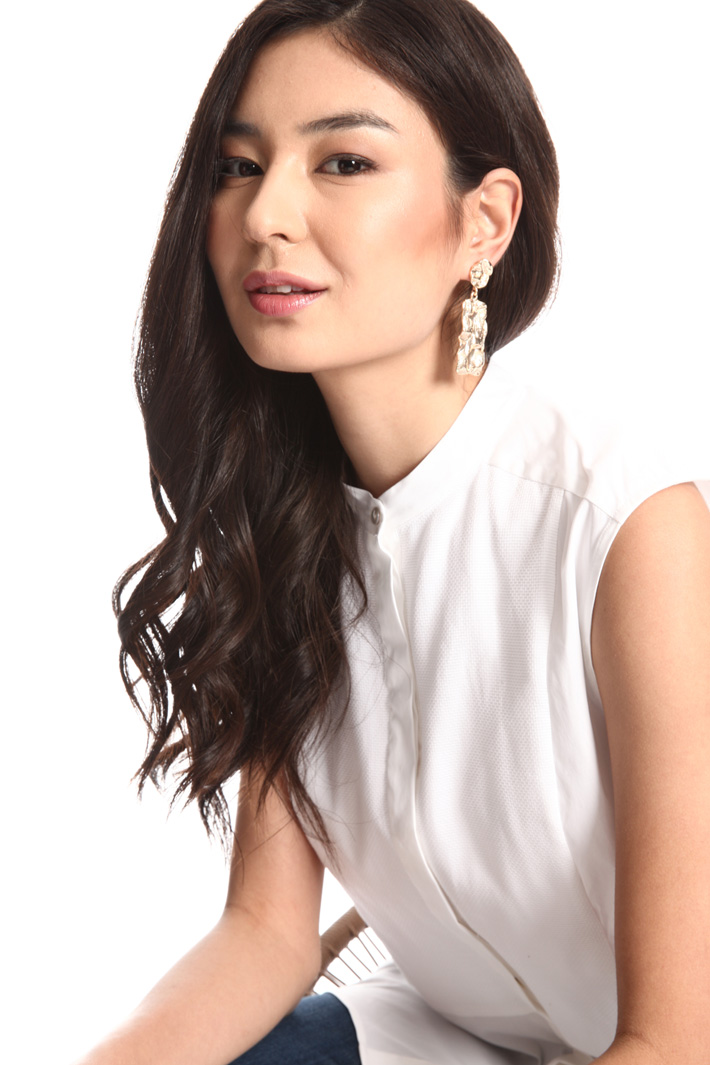 Metal drop earrings Intrend Metal drop earrings Intrend