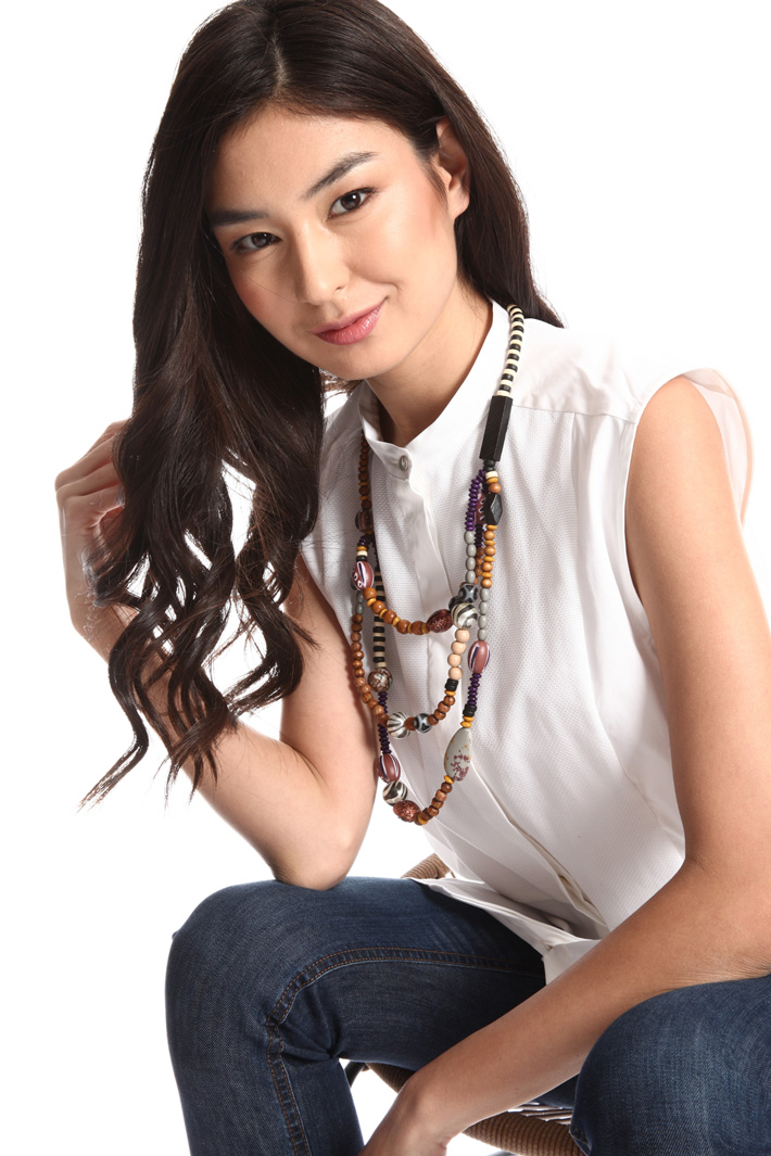 Wooden necklace Intrend Wooden necklace Intrend