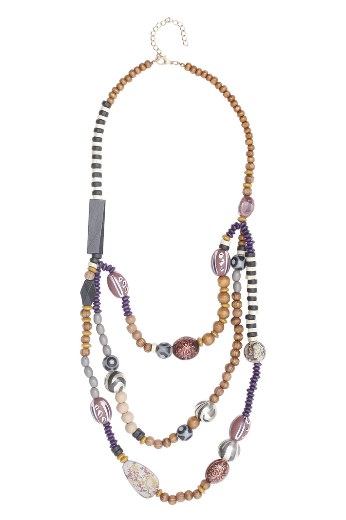Wooden necklace Intrend Wooden necklace Intrend