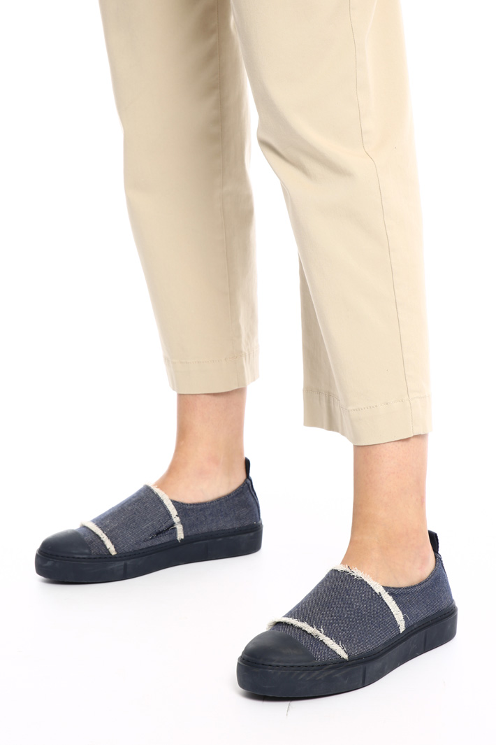 Cotton canvas sneakers Intrend Cotton canvas sneakers Intrend