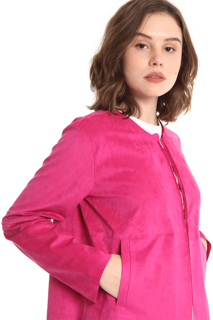 Suede effect duster coat Intrend Suede effect duster coat Intrend