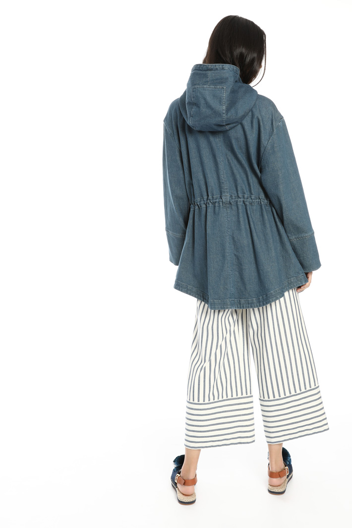 Denim parka coat Intrend Denim parka coat Intrend