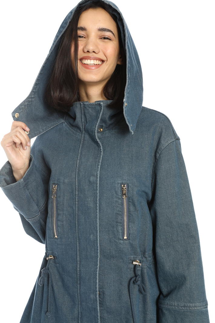 Denim parka coat Intrend Denim parka coat Intrend