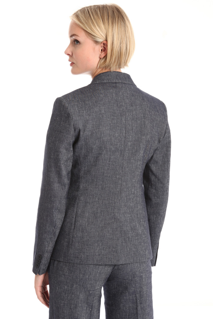 Linen and cotton blazer Intrend Linen and cotton blazer Intrend