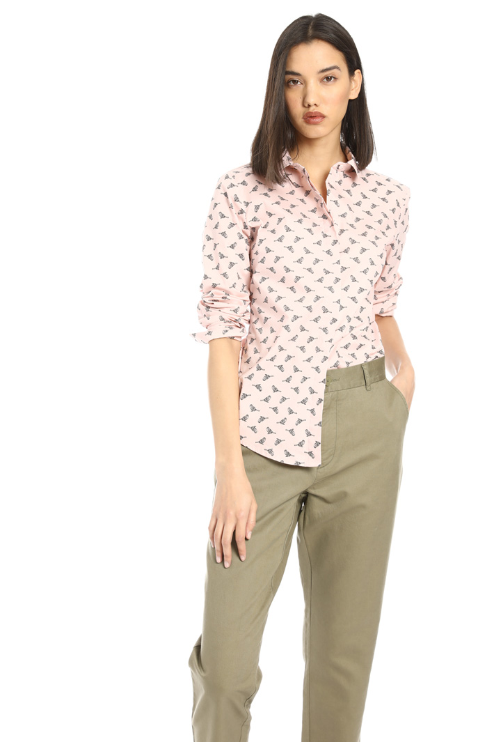 Patterned cotton shirt Intrend Patterned cotton shirt Intrend