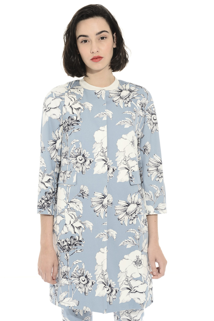 Cotton satin duster coat Intrend Cotton satin duster coat Intrend