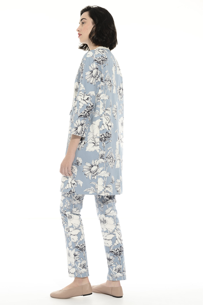 Cotton satin duster coat Intrend Cotton satin duster coat Intrend