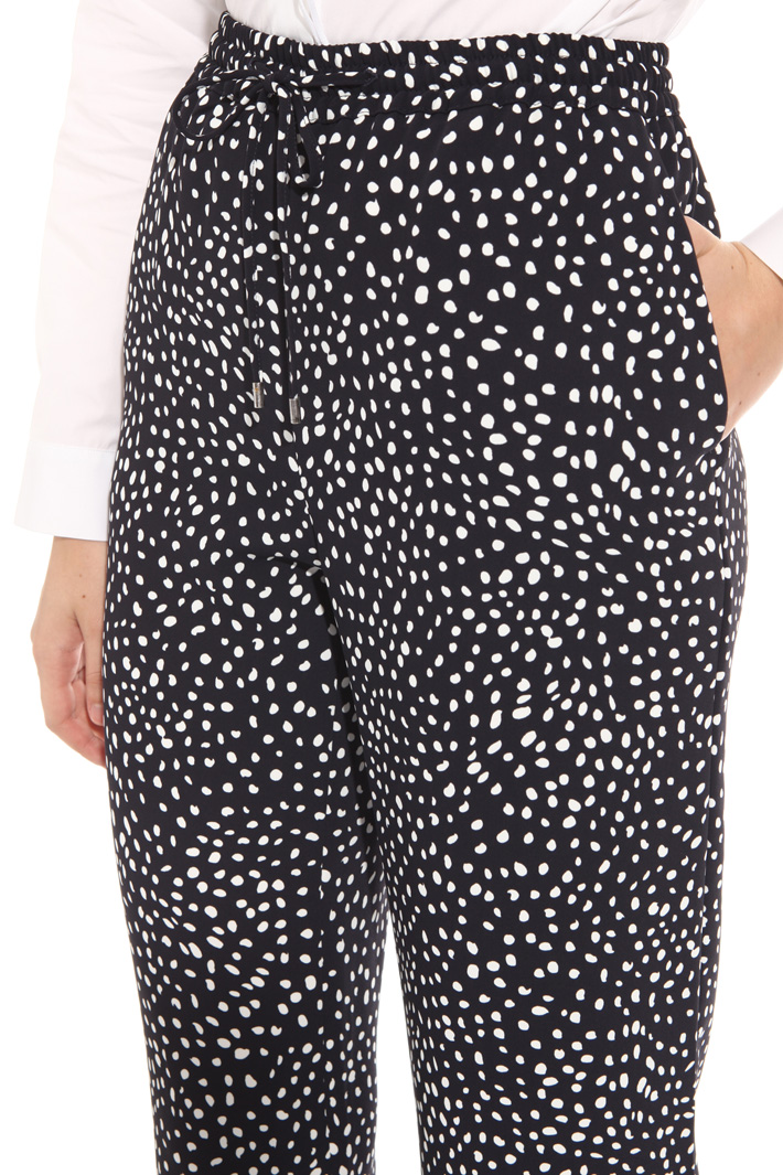 Printed cady trousers Intrend Printed cady trousers Intrend