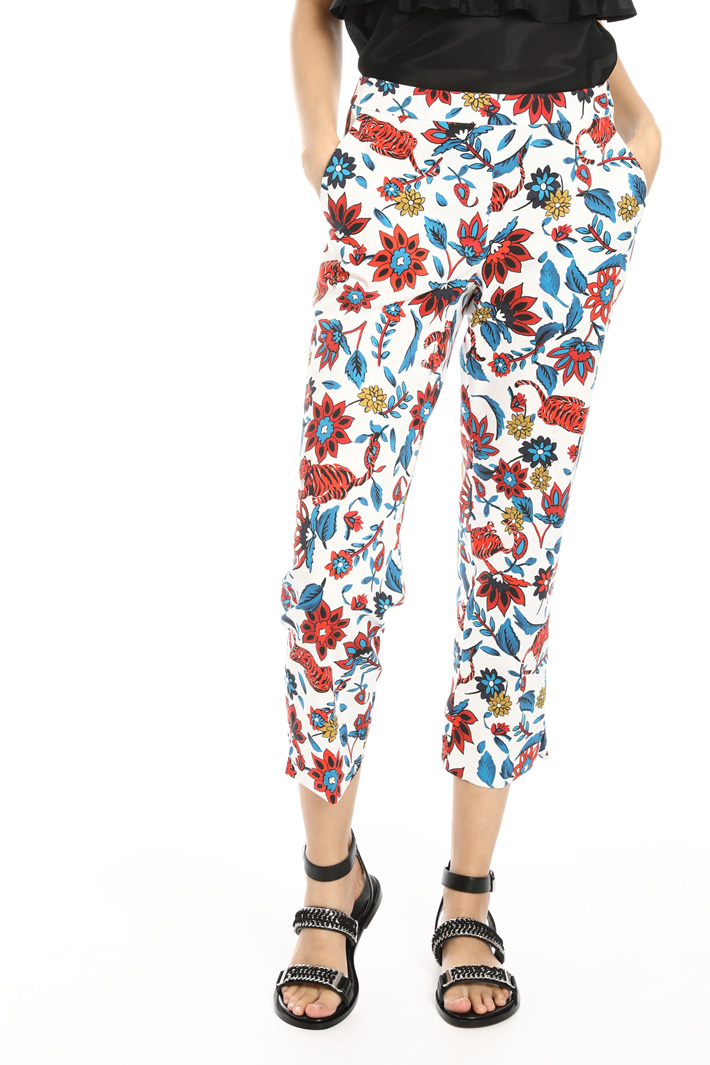 Cotton gabardine trousers Intrend Cotton gabardine trousers Intrend
