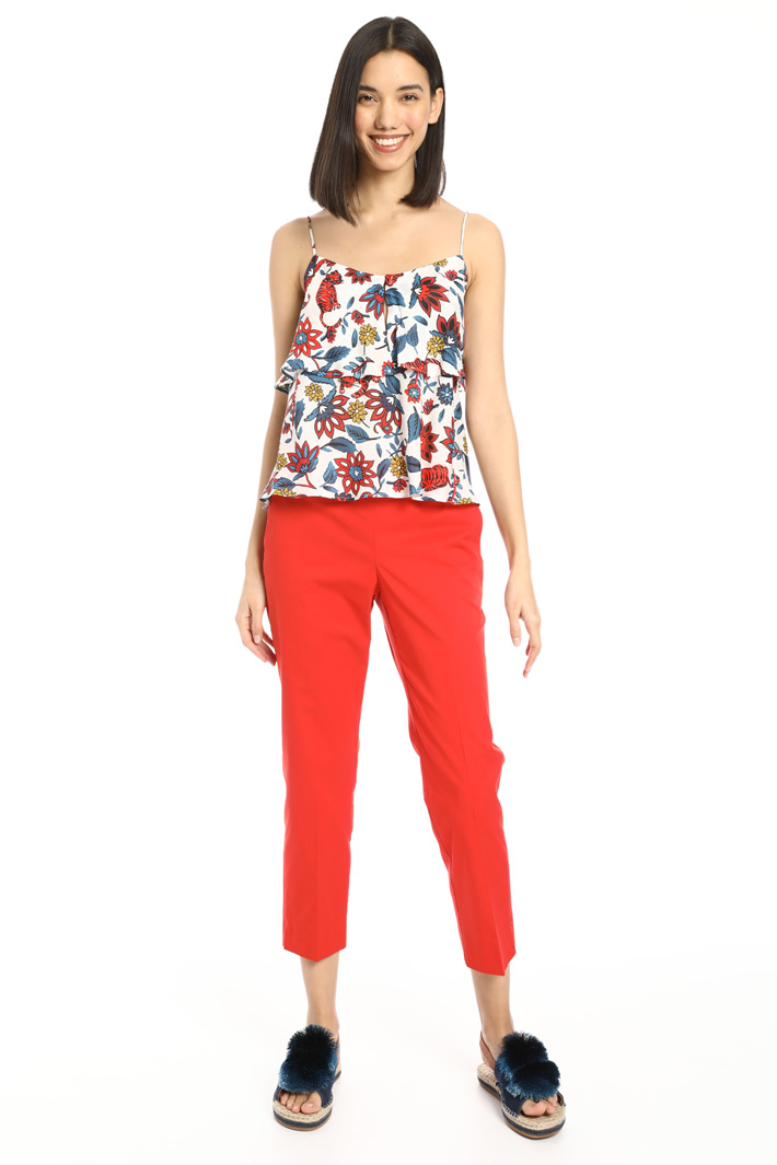 Cotton gabardine trousers Intrend Cotton gabardine trousers Intrend