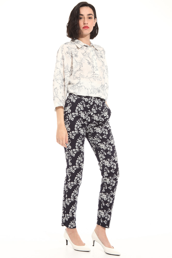 Cotton satin trousers Intrend Cotton satin trousers Intrend