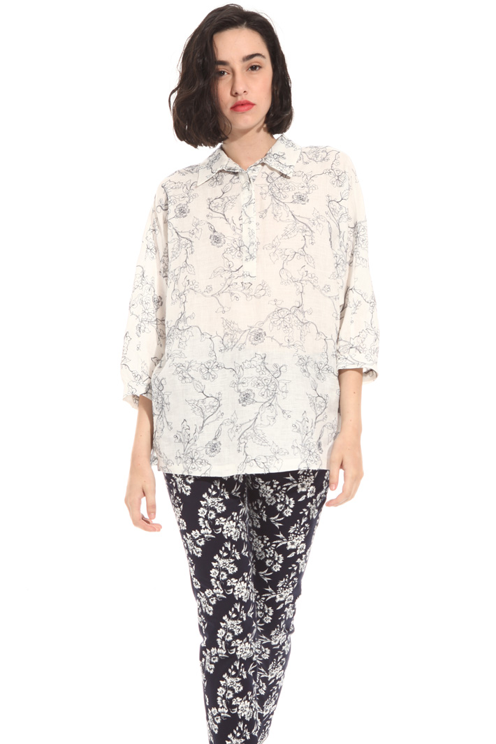 Fil coupé linen tunic Intrend Fil coupé linen tunic Intrend