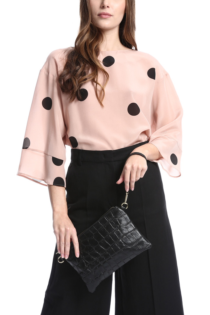 Crocodile print envelope bag Intrend Crocodile print envelope bag Intrend