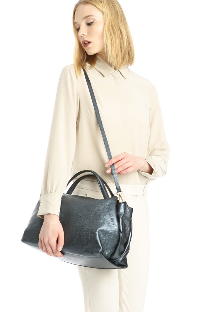 Leather Boston bag Intrend Leather Boston bag Intrend