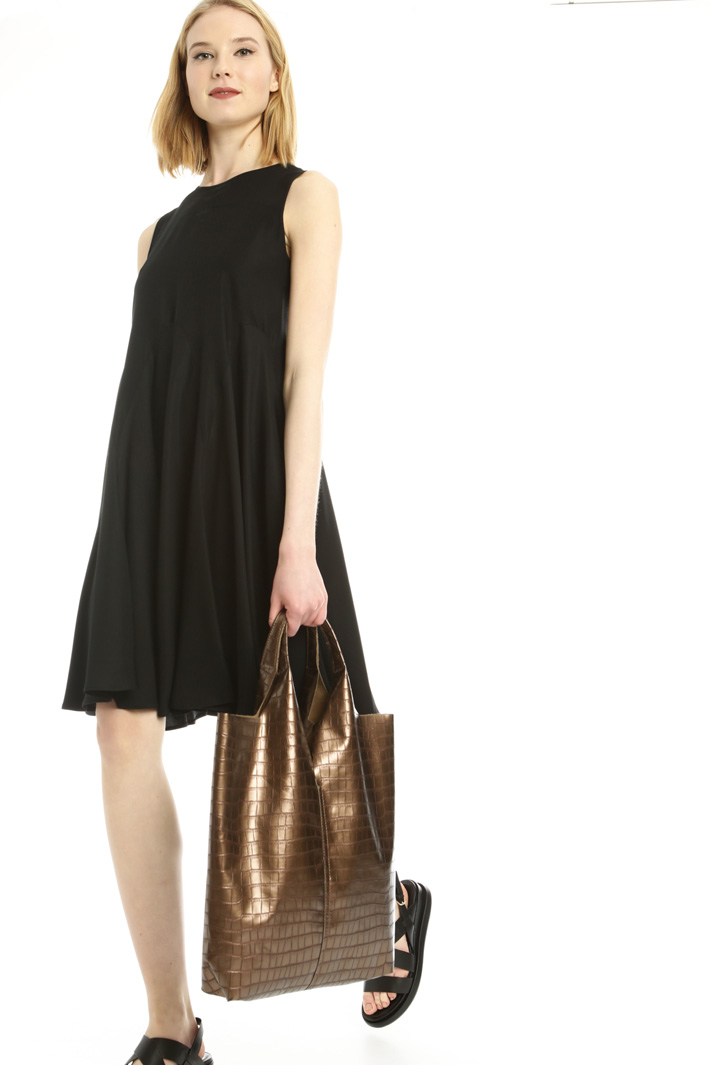 Crocodile print shopping bag Intrend Crocodile print shopping bag Intrend