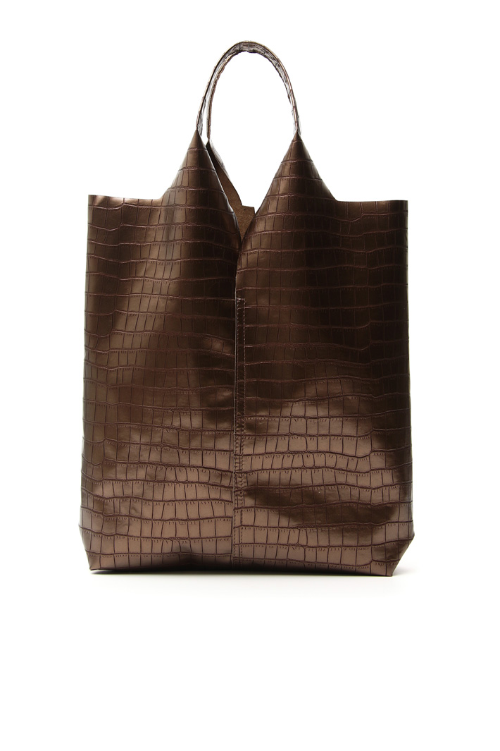 Crocodile print shopping bag Intrend Crocodile print shopping bag Intrend