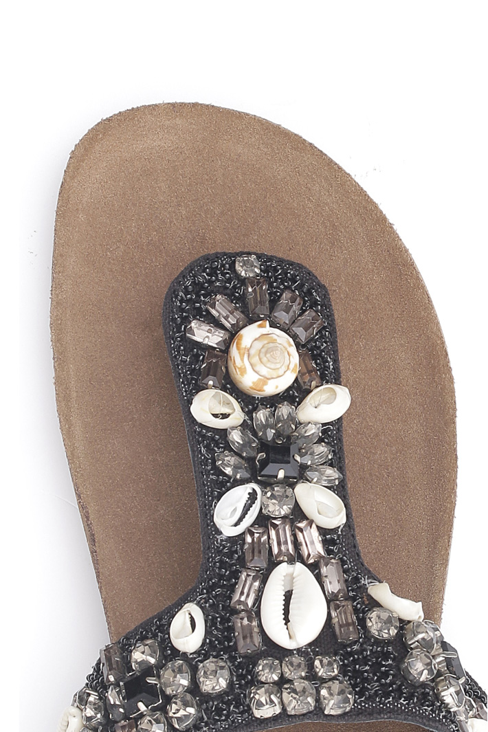 Bead and stone slippers Intrend Bead and stone slippers Intrend