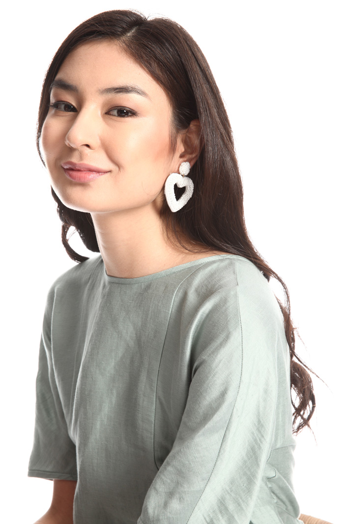 Heart shaped earrings Intrend Heart shaped earrings Intrend