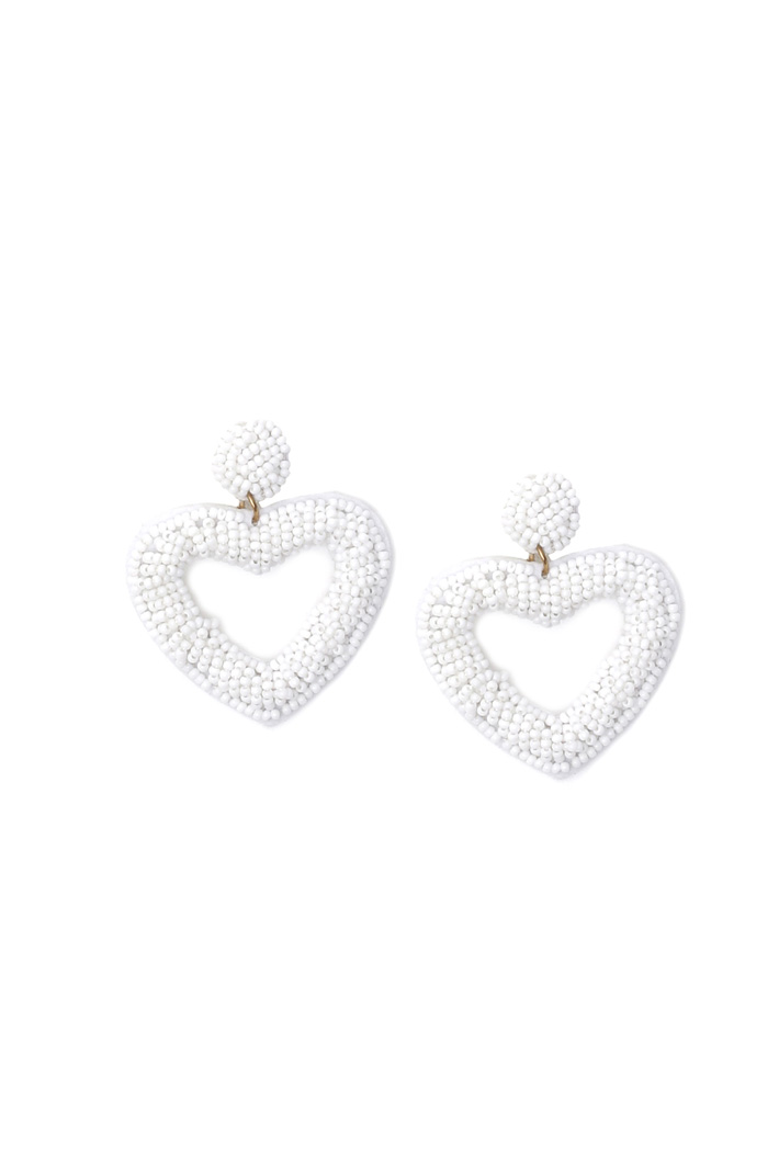 Heart shaped earrings Intrend Heart shaped earrings Intrend