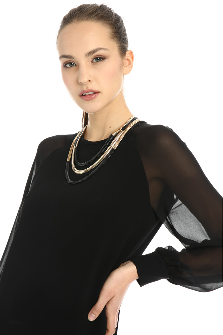 Triple row necklace Intrend Triple row necklace Intrend