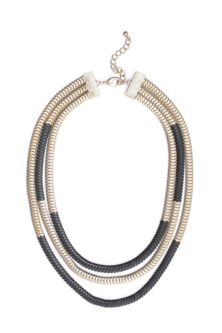Triple row necklace Intrend Triple row necklace Intrend