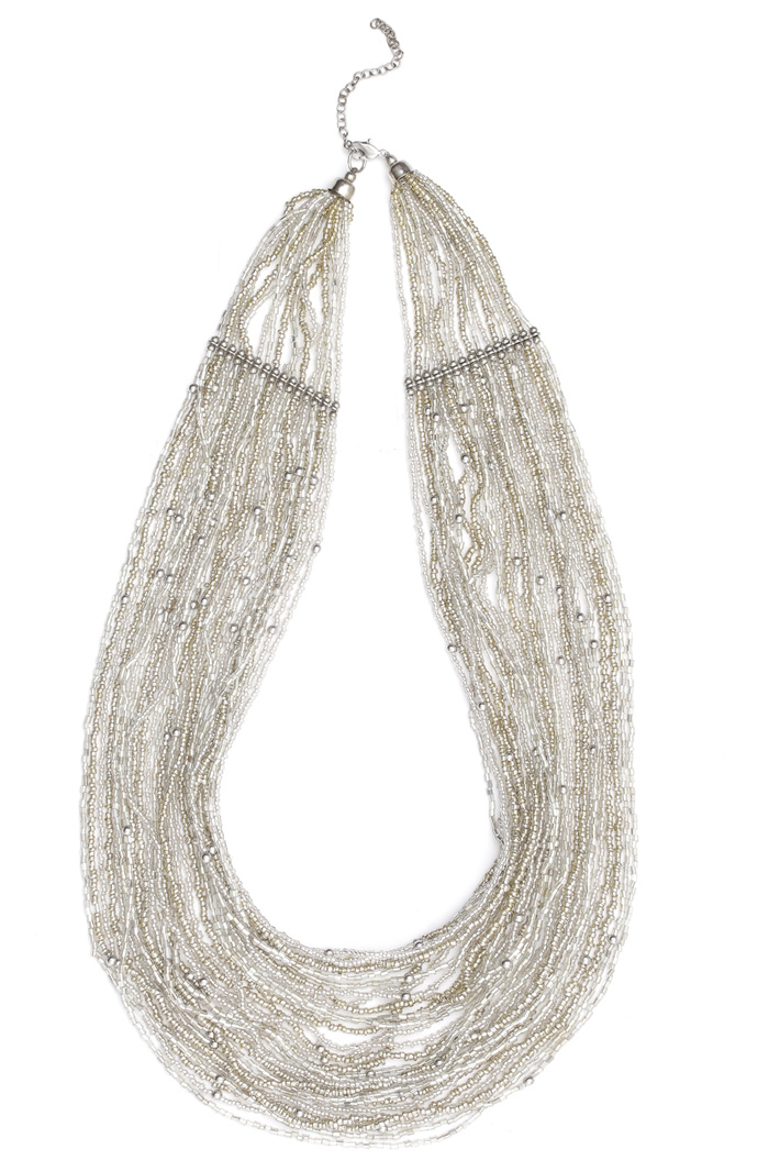 Multi-row bead necklace Intrend Multi-row bead necklace Intrend