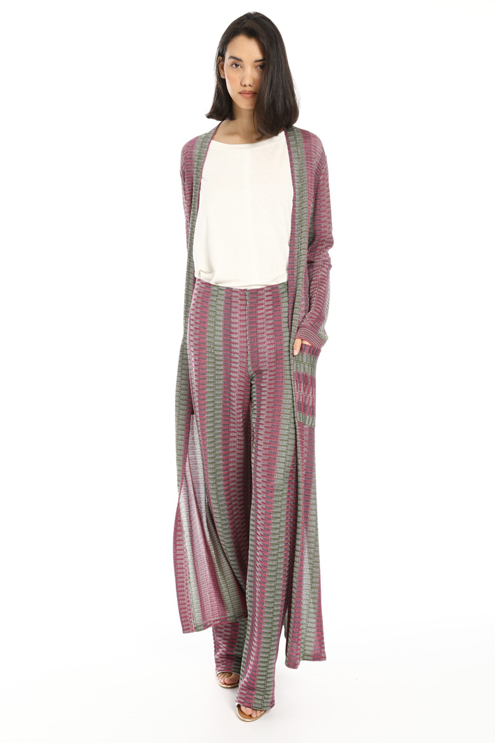 Knitted palazzo trousers Intrend Knitted palazzo trousers Intrend