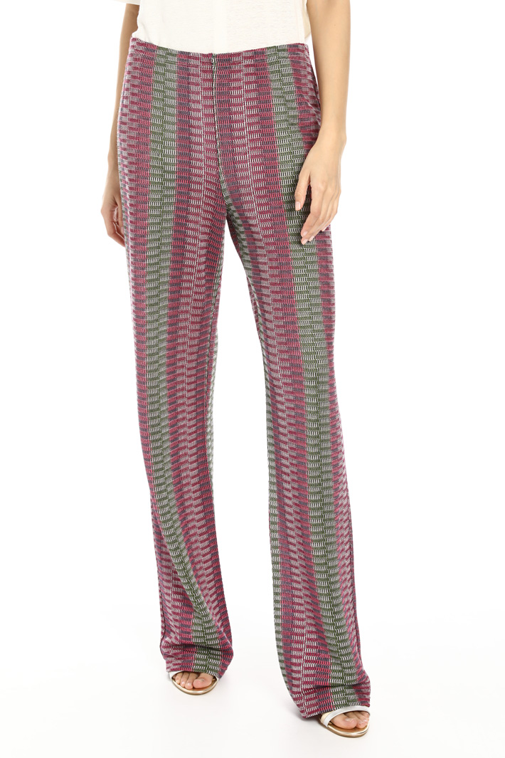 Knitted palazzo trousers Intrend Knitted palazzo trousers Intrend