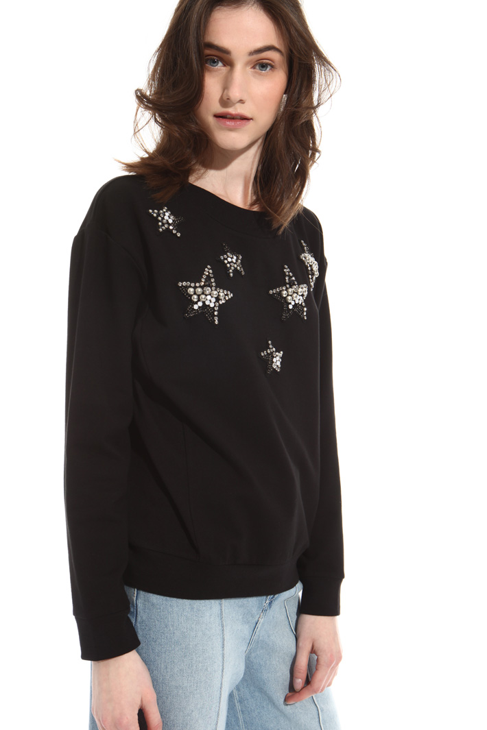 Sequin jersey sweatshirt Intrend Sequin jersey sweatshirt Intrend