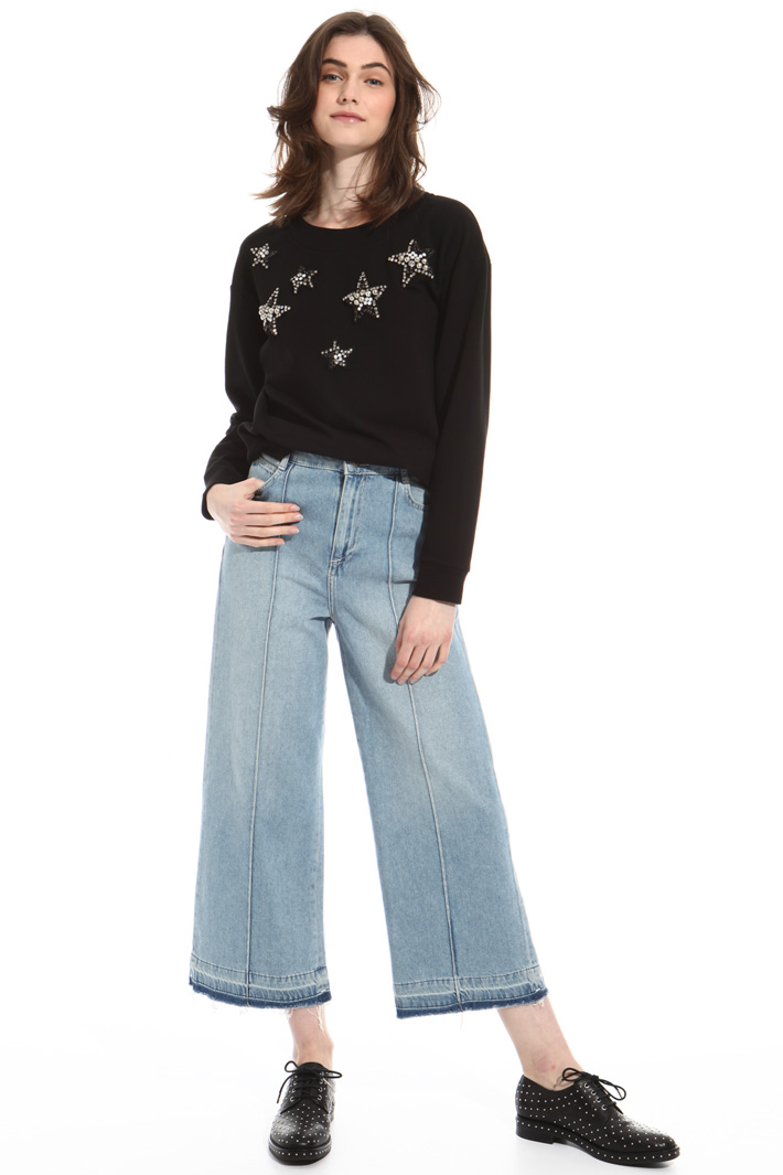 Sequin jersey sweatshirt Intrend Sequin jersey sweatshirt Intrend