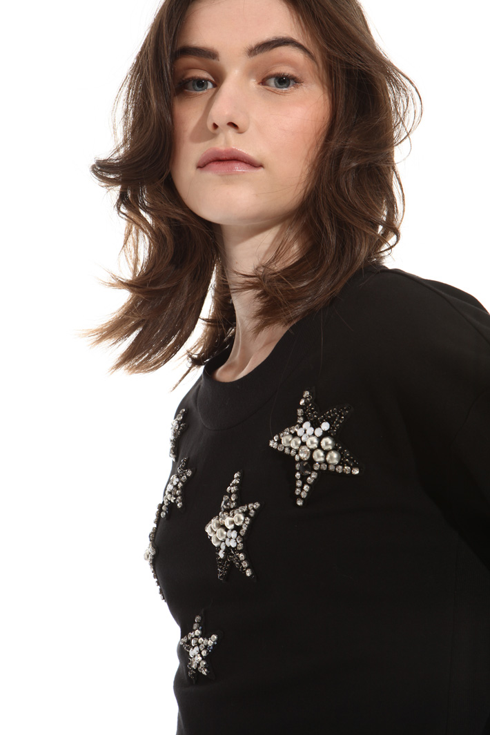 Sequin jersey sweatshirt Intrend Sequin jersey sweatshirt Intrend