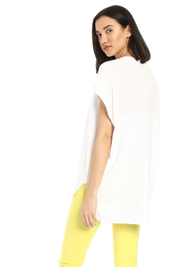 Cotton T-shirt with insert Intrend Cotton T-shirt with insert Intrend