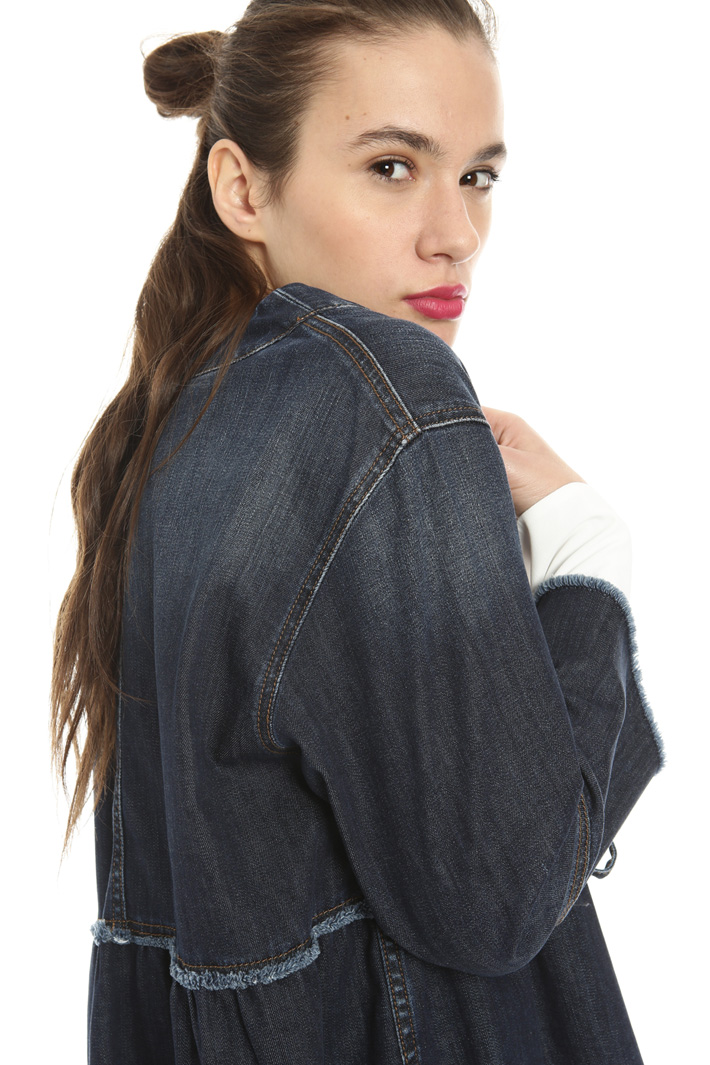 Flounced denim jacket Intrend Flounced denim jacket Intrend