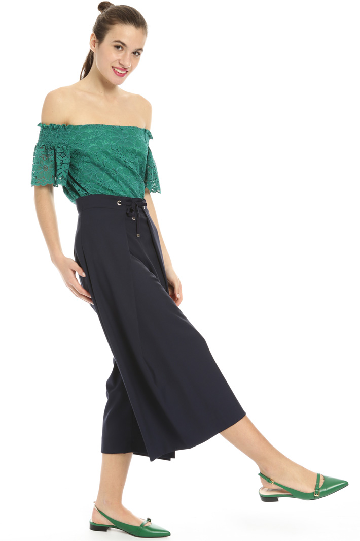 Cropped palazzo trousers Intrend Cropped palazzo trousers Intrend