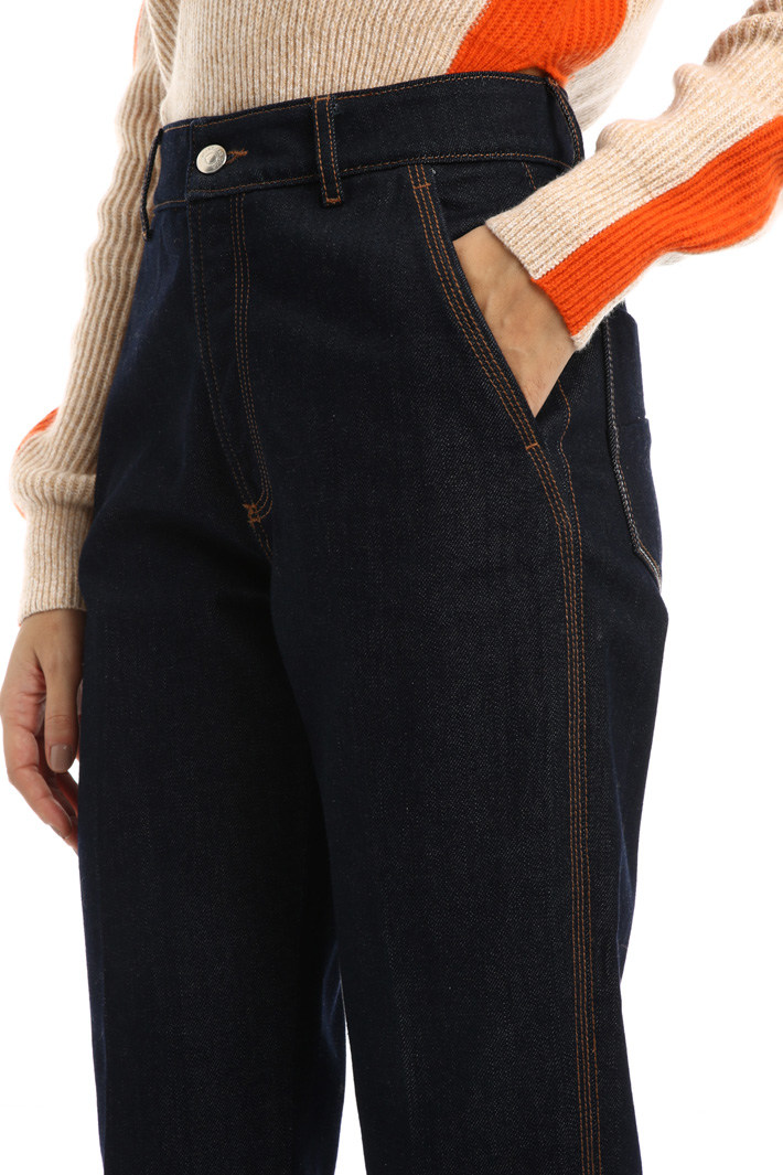 Cropped denim trousers Intrend Cropped denim trousers Intrend